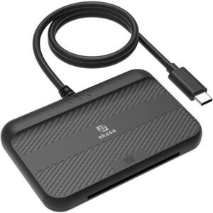 AKASA AK-CR-15BK External NFC Electronic ID and SmartCard Reader kép