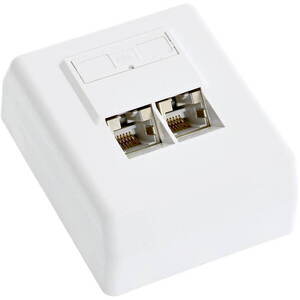 Datacom CAT5E STP 2 × RJ45 fali aljzat kép
