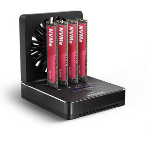 AXAGON ADSA-M2C44, 4-Bay M.2 NVMe SSD Docking and Cloning Station, USB4 kép
