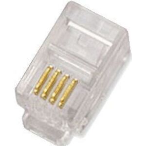 Datacom 10-pack, RJ10, CAT3, UTP, 4p4c, nem árnyékolt, halmozott kép