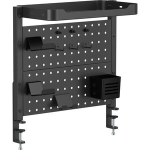 AlzaErgo C40S Pegboard C40S Edge Shelf - fekete kép