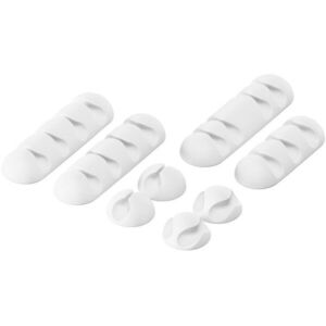 AlzaPower Cable Clips Mix 8 pcs fehér kép