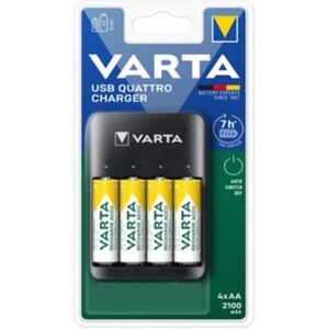 VARTA Quattro USB Charger Töltő + 4 AA 2100 mAh R2U kép