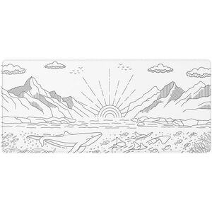 Dark Project Gaming Mousepad, Terra Nostra White, XL kép