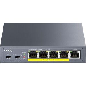 CUDY 5-Port Gigabit PoE+ Switch kép