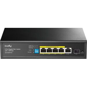 CUDY 5-Port Gigabit PoE+ Switch with 1 SFP kép