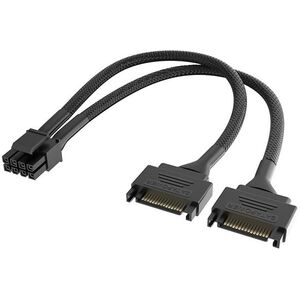 AKASA - Dual SATA to 8-Pin CPU Power Adapter Cable / AK-CBPW33-15 kép