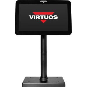 Virtuos 10.1" SD1010R fekete, LCD színes ügyfélkijelző, USB kép