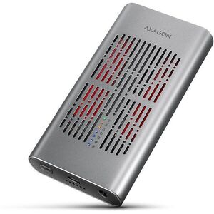 AXAGON EEM2-20GD, Dual M.2 NVMe SSD CLONE MASTER Enclosure, USB-C 20Gbps kép