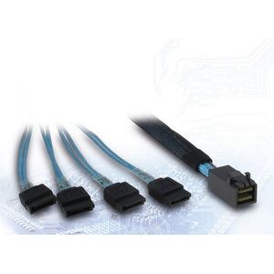 Inter-Tech (SFF-8643) Mini-SAS HD to 4x SATA, 0, 5 m kép