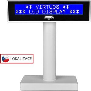 Virtuos LCD FL-2026MB 2×20 fehér, USB kép
