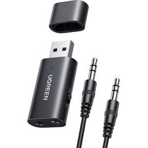 UGREEN USB 2.0 to 3.5mm Bluetooth Transmitter/Receiver Adapter with Audio Cable kép