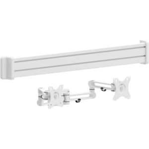 AlzaErgo Slatwall SWP110 fehér sín + SWMP220 fehér tartók + SWAD510 fehér tartó kép