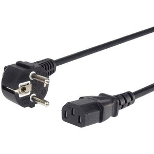 PremiumCord 230 V tápkábel PC-hez, 0, 5 m, fekete kép