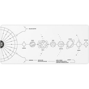 Dark Project Gaming Mousepad, Terra Nova White, XL kép