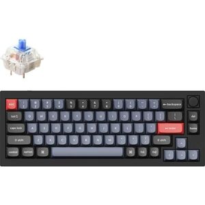 Keychron Q2 65% Layout QMK Gateron G PRO Hot-Swappable Blue Switch, Black kép