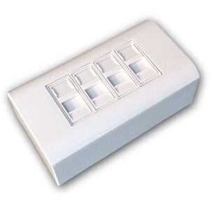 Datacom CAT5E STP 4 × RJ45 fali aljzat kép