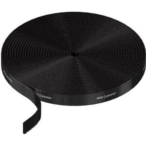 AlzaPower VelcroStrap+ Roll, 3 m - fekete kép