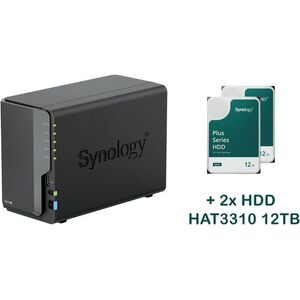 Synology DS225+ 2 × HAT3310-12T (24 TB) kép