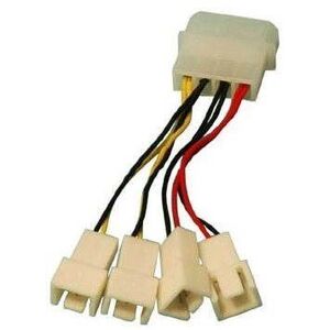 OEM 1x4pin to 2x3pin 5V + 2x3pin 12V kép