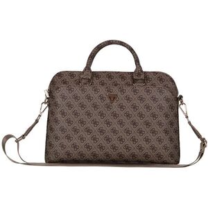 Guess PU 4G Triangle Logo 13/14/15" barna laptop táska kép