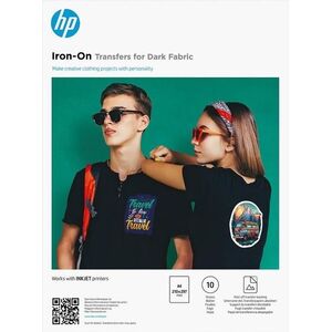 HP Iron-On Transfers A4 sötét szövetekhez, 10 db kép
