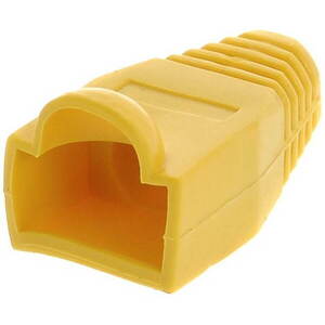 Datacom RJ45 törésgátló, műanyag, sárga, 10-pack kép