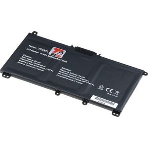 T6 Power Hewlett Packard TF03XL kompatibilis, Li-Poly, 11, 55 V, 3600 mAh (41 Wh), fekete kép