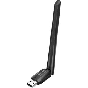 Vention AC650 USB Wi-Fi Dual Band Bluetooth Adapter With High Gain Antenna Black kép
