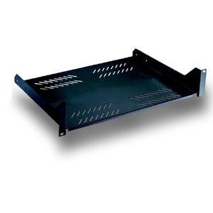 OEM 19" polc, perforált, 2U, 280mm kép