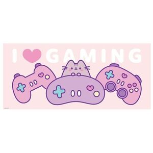 Pusheen - I Love Gaming - egér- és billentyűzetpad kép