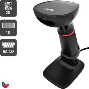 Virtuos HT-855A, RS-232 - fekete (1D, 2D, QR) kép