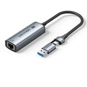 Vention USB-C/USB-A to 2.5G Ethernet Adapter kép