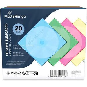 MEDIARANGE 1 CD 5 mm, színes (5x4) - 20 darab/csomag kép