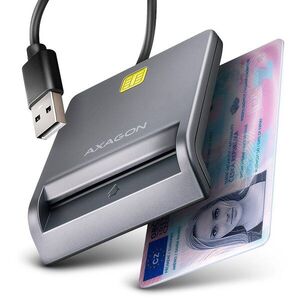 AXAGON CRE-SM3T Smart card / ID card FlatReader, USB-A cable 1, 3 m kép