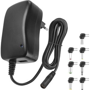 EMOS univerzális töltőadapter csatlakozó készlettel, USB, 1000 mA kép