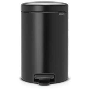 Brabantia newIcon pedálos szemeteskosár, 12L, fekete kép