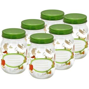 Toro Befőttesüveg tetővel, 500 ml, 6 darab, zöldségek kép