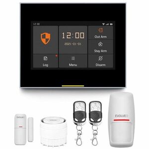 EVOLVEO Alarmex Pro (ALM304PRO) - okos, vezeték nélküli Wi-Fi/GSM riasztó + mini sziréna kép