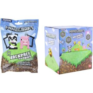 Minecraft Backpack Buddies - kulcstartó, véletlenszerű kiválasztás, 1 db kép