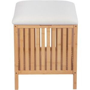 HOMEPRO Tömör bambusz szennyestartó ülőke, természetes árnyalat kép
