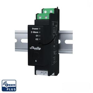 Shelly Wave Pro Shutter 2x 16A modul, DIN, teljesítménymérés, Z-Wave kép