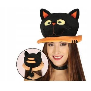 GUIRCA Halloweeni sapka, fekete macska kép