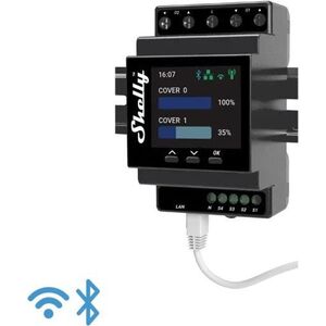 Shelly Pro Dual Cover PM, redőnymodul DIN sínre, WiFi, LAN kép