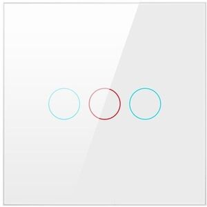 AVATTO LZTS02-EU-220V Zigbee Switch, fehér (3-gang, No Neutral) kép