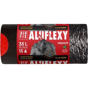 ALUFIX Premium, fekete, 35 l, 15 db kép