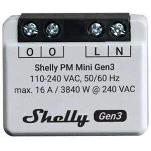 Shelly PM Mini Gen3 fogyasztásmérő modul 16 A-ig, WiFi, Bluetooth kép