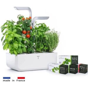 Véritable Smart automata virágcserép világításvezérléssel, fehér + 4 fűszernövény utántöltő kép