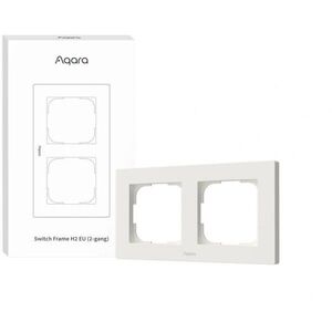 AQARA Switch Frame H2 EU (2-gang) (FE-X01D), fehér kép