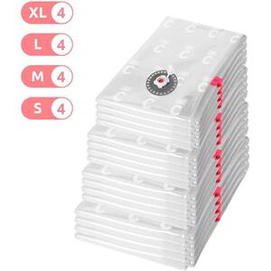 Compactor vákuumzsák, készlet, Aspispace Big Set 16 darab, 4× S + 4× M + 4× L + 4× XL kép